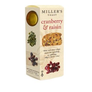 Millers Toast Cranberry and Raisin
